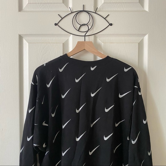 Nike Allover Silver Swoosh Sweatshirt - Picture 3 of 4